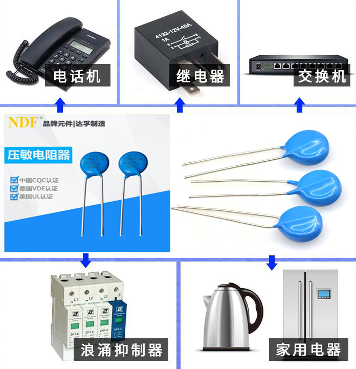 压敏电阻10D561K的特点及应用